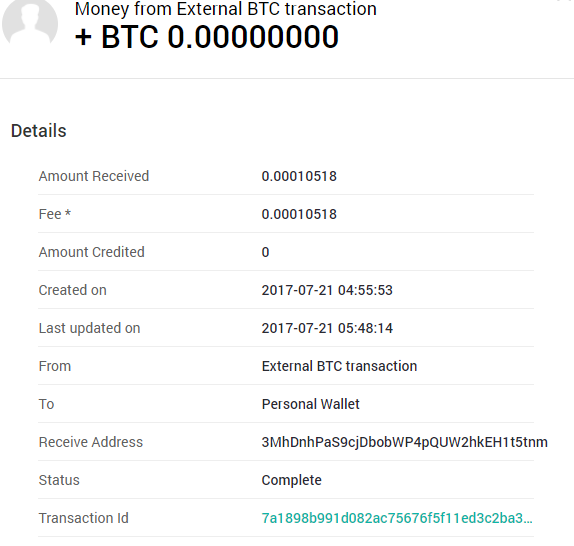 xapo payment received