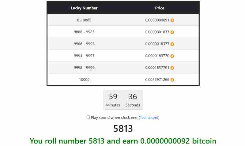 Free bitcoin every hour